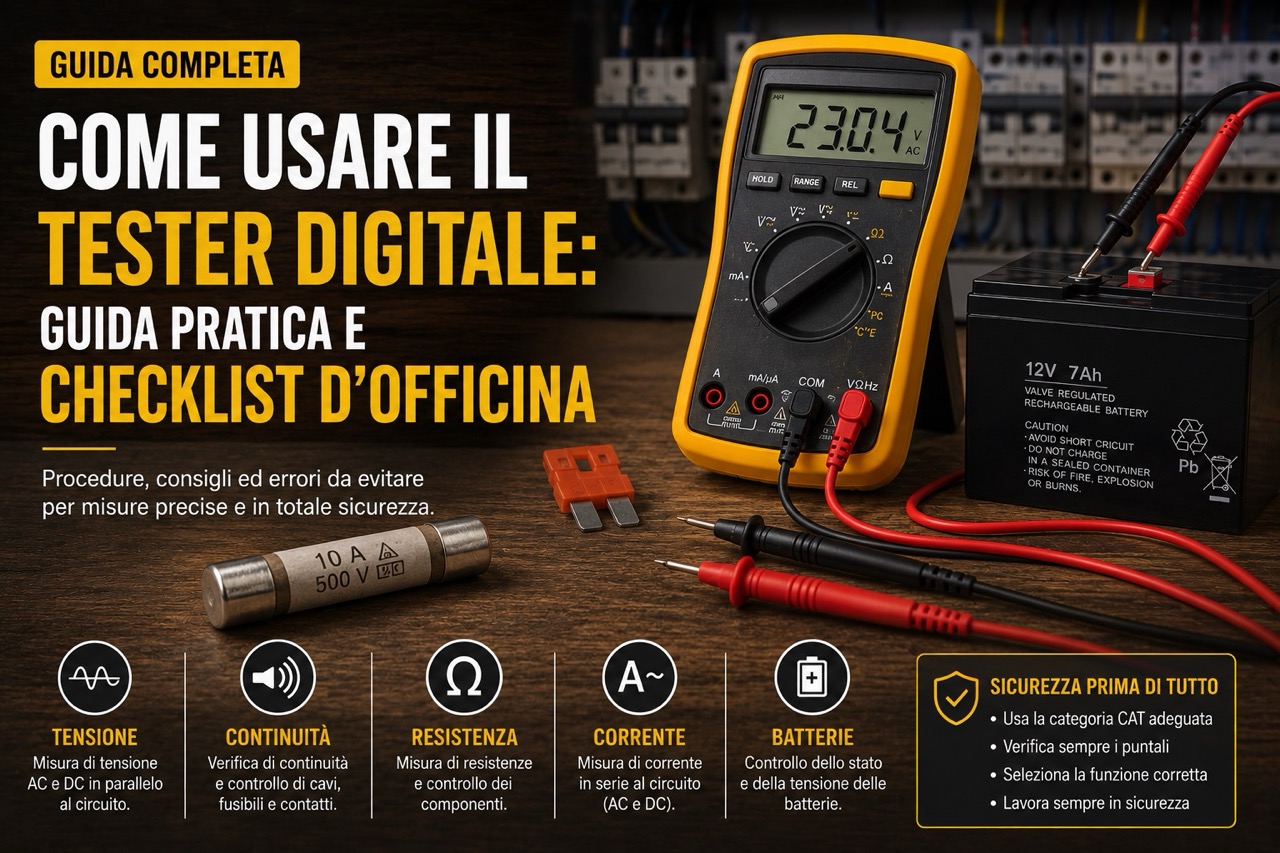 Come Usare il Tester Digitale: Guida Pratica e Checklist d’Officina