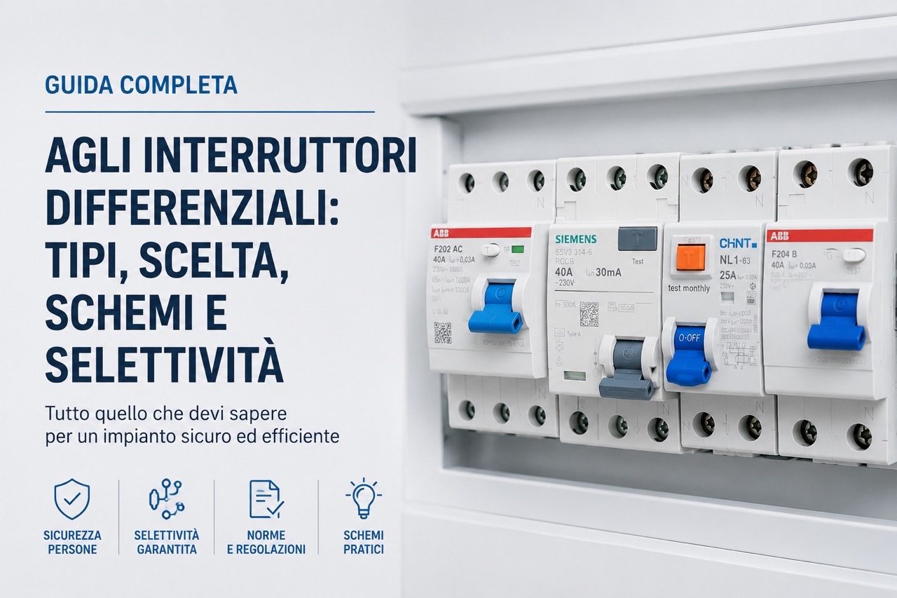 Interruttore Differenziale Tipo A, AC, F e B: Guida alla Scelta Senza Errori