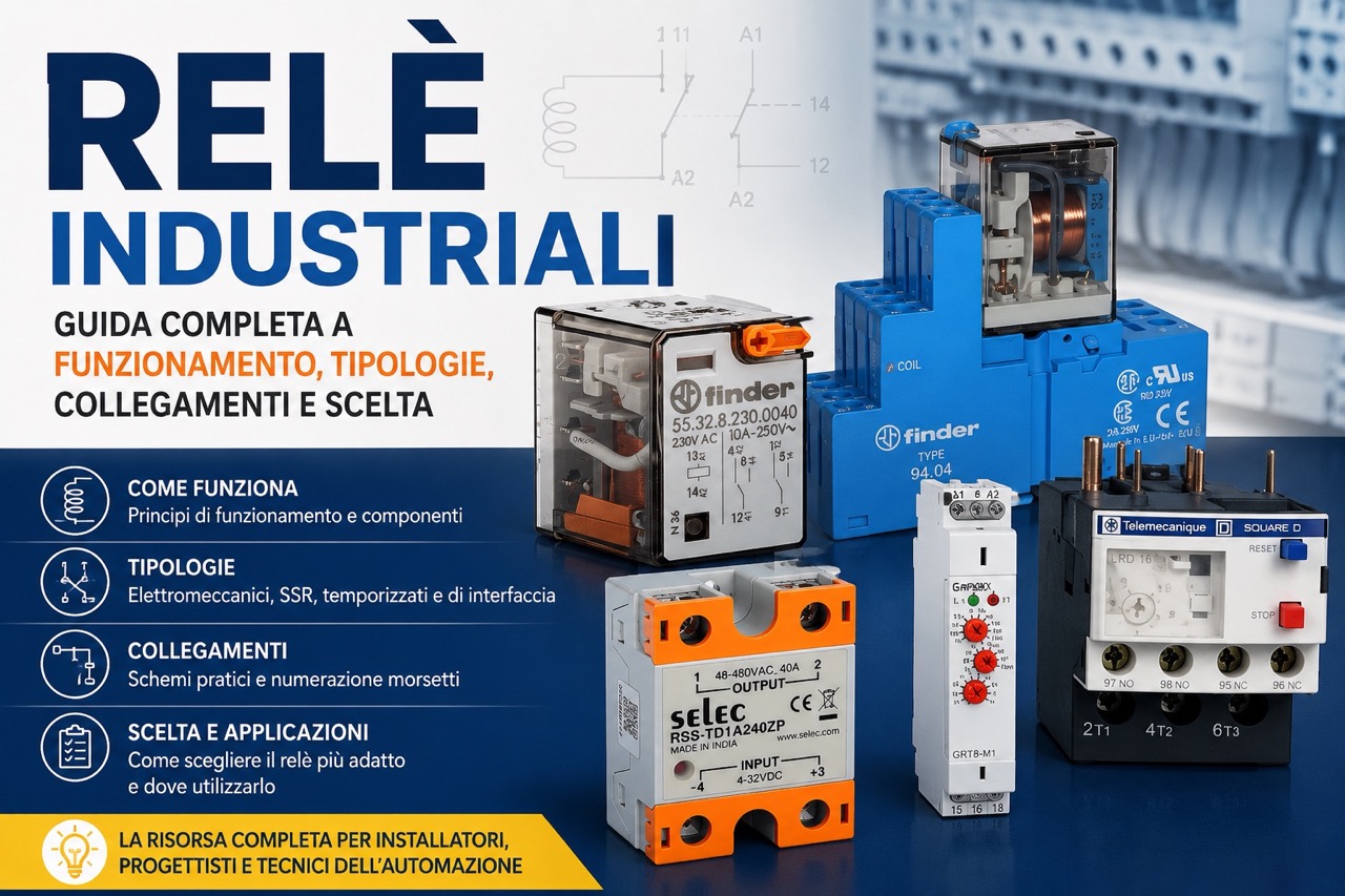 Relè industriali: cosa sono, tipi e funzionamento